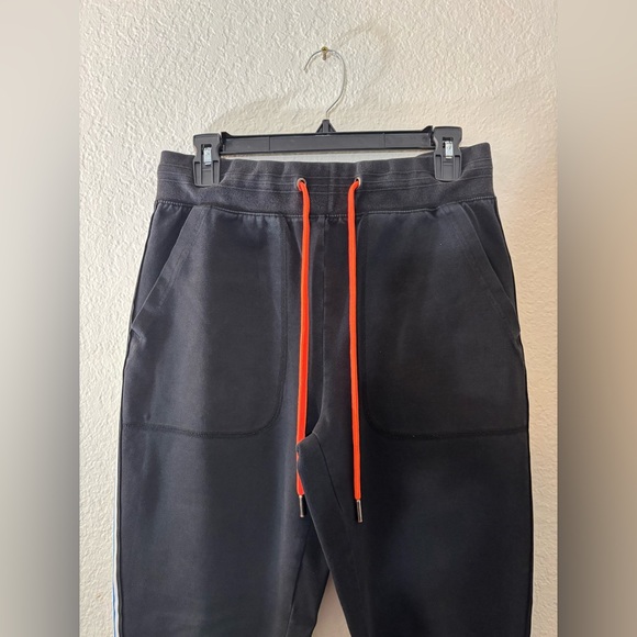 Psycho Bunny Men’s Jogger Sweatpants Black Multicolor Stripe Logo Size Small - Picture 3 of 10